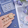 Beebeecraft 12Pcs Brass Micro Pave Clear Cubic Zirconia Huggie Hoop Earring Findings EJEW-BBC0001-25P-3