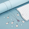 Unicraftale DIY Blank Teardrop Pendant Making Kit DIY-UN0005-52-2