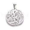 Non-Tarnish 304 Stainless Steel Pendants STAS-F219-02P-2