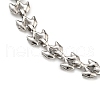 304 Stainless Steel Link Chain Bracelets for Women BJEW-S153-14P-2