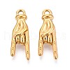 304 Stainless Steel Pendants STAS-T065-21B-G-1