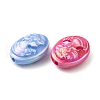 UV Plating Opaque Iridescent Acrylic Beads MACR-K351-03-3