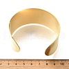 304 Stainless Steel Open Cuff Bangles for Women BJEW-Z083-02G-02-5