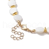 Natural Freshwater Shell Beaded Necklaces for Women NJEW-JN04829-5