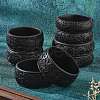Chinese Style Cinnabar Bangles BJEW-U036-01-3