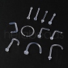 Acrylic L-Shaped Nose Ring AJEW-YW0001-06A-6