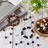 SUNNYCLUE 200Pcs 4 Colors Natural Wooden Beads WOOD-SC0001-74-4