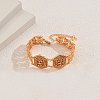 Vintage Roman Style Brass Hexagon Link Bracelets JD6036-2-1