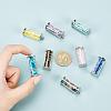  8Pcs 8 Style Alloy & Glass Wish Bottle Pendants G-PH0001-45-4