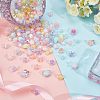 CHGCRAFT 210Pcs 15 Style Transparent Acrylic Beads TACR-CA0001-06-4