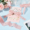 5 Yards Polyester Frayed Ribbon OCOR-WH0082-226A-03-3