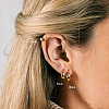 3 Pcs Elegant S925 Sterling Silver Oval Hoop Earrings ER3464-1-5