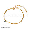Stylish Stainless Steel Rolo Chain Bracelets for Women XR9988-3-1