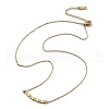 304 Stainless Steel Hexagon Pendant Necklaces NJEW-V001-14G-2