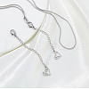 SUPERFINDINGS 2Pcs 2 Styles 304 Stainless Steel Chain Extender STAS-FH0002-31P-5