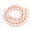 Frosted Opaque Glass Beads Strands GLAA-T032-P8mm-MBB09-2