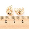 Brass Micro Pave Cubic Zirconia Pendants KK-E090-23G-3