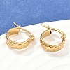Golden Plated 304 Stainless Steel Hoop Earrings X-EJEW-E158-21G-2