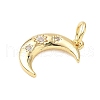 Brass Micro Pave Cubic Zirconia Pendants KK-D364-09G-2