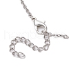 Cross 304 Stainless Steel Pendant Necklaces NJEW-JN05200-02-5