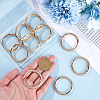 SOFPLATE 10Pcs Alloy Spring Gate Rings FIND-SP0001-38G-3