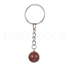 Natural & Synthetic Gemstone Round Keychain KEYC-JKC00577-3