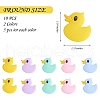 10Pcs 5 Styles Duck Silicone Focal Beads JX653A-2