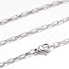 304 Stainless Steel Box Chain Necklaces STAS-G083-53P-1