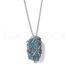 Non-Tarnish Stainless Steel Macrame Pouch Empty Stone Holder for Necklace Makings NJEW-JN04823-02-2