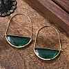 Brass Hoop Earrings EJEW-T007-04G-01-NF-2