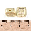 Rack Plating Alloy with Acrylic Beads FIND-B037-01G-05-3