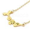 304 Stainless Steel Pendant Necklaces NJEW-H010-01G-3