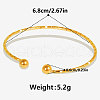 Stylish 304 Stainless Steel Cuff Bangles SF9241-2-4