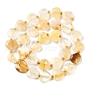 Natural Yellow Hematoid Quartz Beads Strands G-B044-B18-01-3