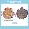 3D Flower Sequin Patches PATC-WH0012-01A-2