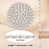   4 Yards Polyester Wavy Lace Ribbon OCOR-PH0004-78B-2