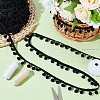 Nylon Pom Pom Ball Tassel Lace Ribbon DIY-WH0580-31B-5