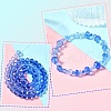 6 Styles Gradient Color Transparent Painted Glass Beads Strands DGLA-YW0001-28A-10