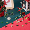 SUNNYCLUE 20Pcs 2 Colors Handmade Bumpy Glass Beads LAMP-SC0001-36-4