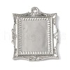 Brass Brass Pendant Cabochon Settings KK-V005-02P-03-2