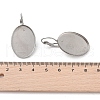 Non-Tarnish 304 Stainless Steel Hoop Earrings Findings STAS-K278-10P-3