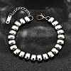 304 Stainless Steel Rectangle Link Chain Braceletes for Women BJEW-R022-01P-1