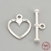 925 Sterling Silver Toggle Clasps STER-S002-61-1