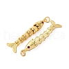 Rack Plating Brass Micro Pave Cubic Zirconia Pendants KK-M309-38G-G-2