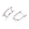 Brass Hoop Earring Findings KK-N267-29P-2