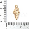 Light Gold Plated Alloy Enamel Pendants ENAM-U001-02D-KCG-3