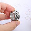 Vintage Totem Stainless Steel Wide Finger Rings for Men FS-WG9BFEA-04-1