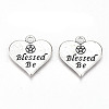 Tibetan Style Alloy Pendants X-TIBE-S323-034AS-RS-1