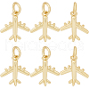 Beebeecraft 12Pcs Rack Plating Brass Charms ZIRC-BBC0002-51-1