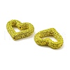 Heart Shape Polymer Clay Rhinestone Beads CLAY-NH0001-09A-13-2